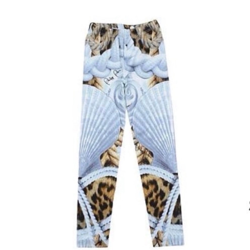 Philipp Plein Rope and Animal Print Pants